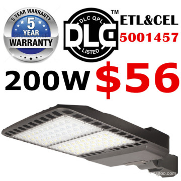 O UL ETL DLC aprovou a alta qualidade com o preço barato a venda por atacado 100watt 200watt o shoebox conduziu a luz de rua clara para a estrada da garagem